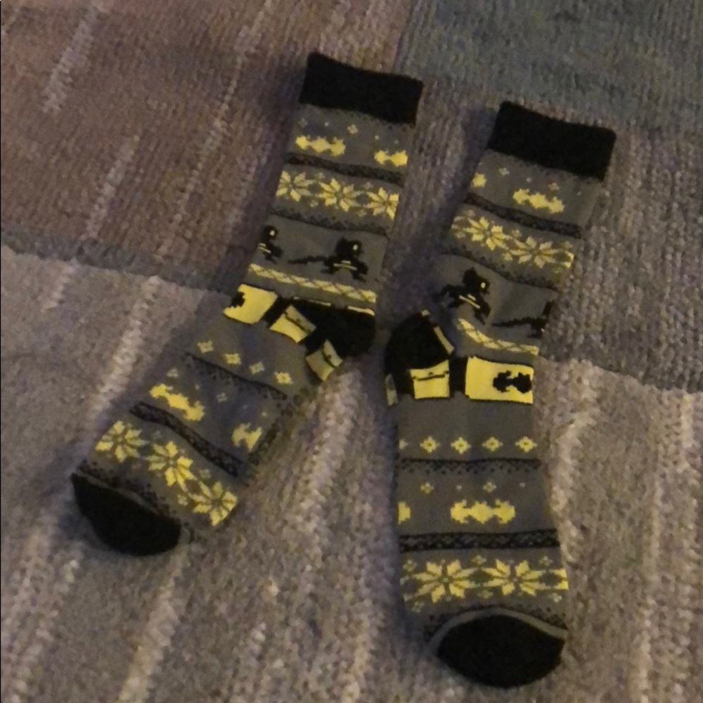 Batman Christmas socks